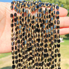 45pcs Crystal Beads Golden Edge Faceted Glass Loose Beads DIY Bracelet