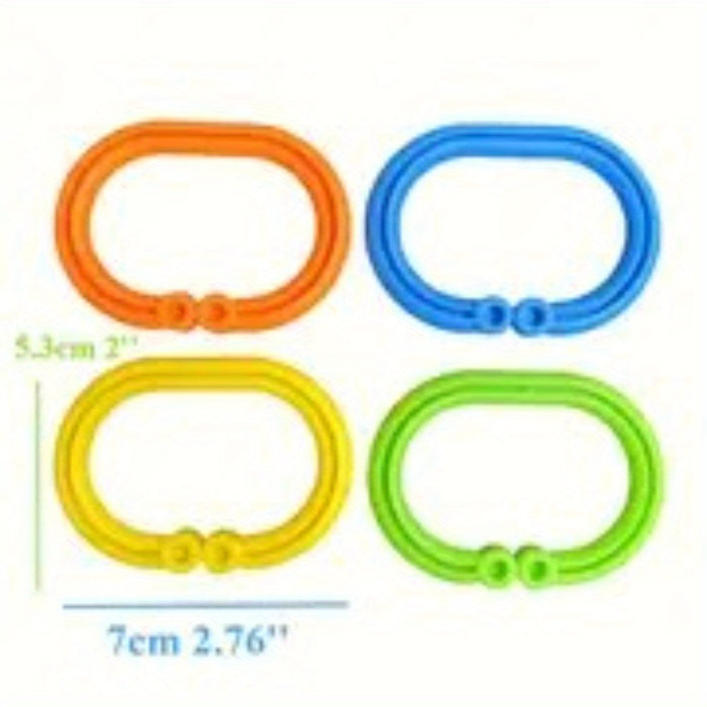 Kids Ring Chain Toys for Hanging Early Learning Car Seat Stroller