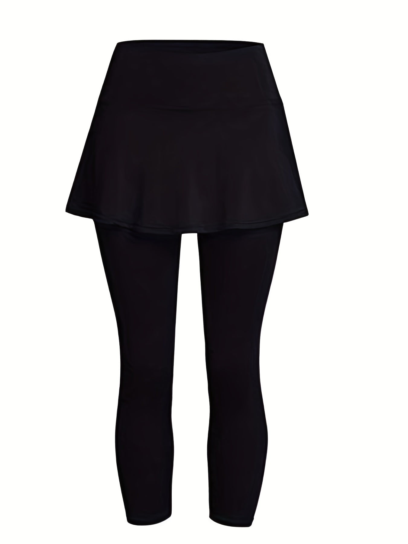 High Waist Yoga Leggings with Skirt for Women