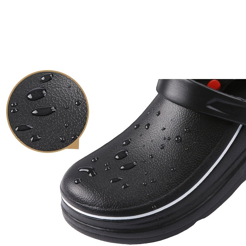 Men's Waterproof Chef Clogs Non-Slip Work Shoes