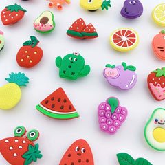 24pcs Strawberry Watermelon Shoe Charm Set Resin Shoe Buckle DIY Accessories