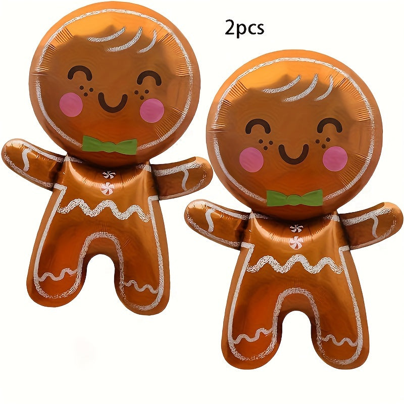 Christmas Gingerbread Man Balloon Winter Theme Party Decoration