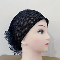 Lace Turban Cap Beanie Ramadan Head Wrap Lightweight Inner Hijab Hats