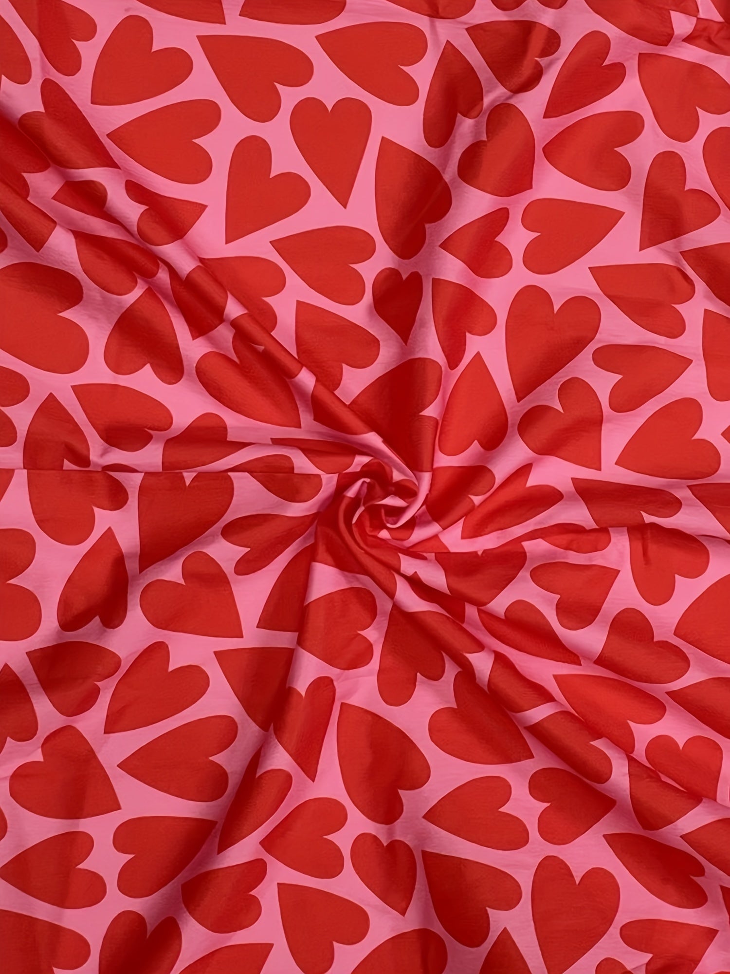  Heart Print Button Up Long Sleeve Blouse