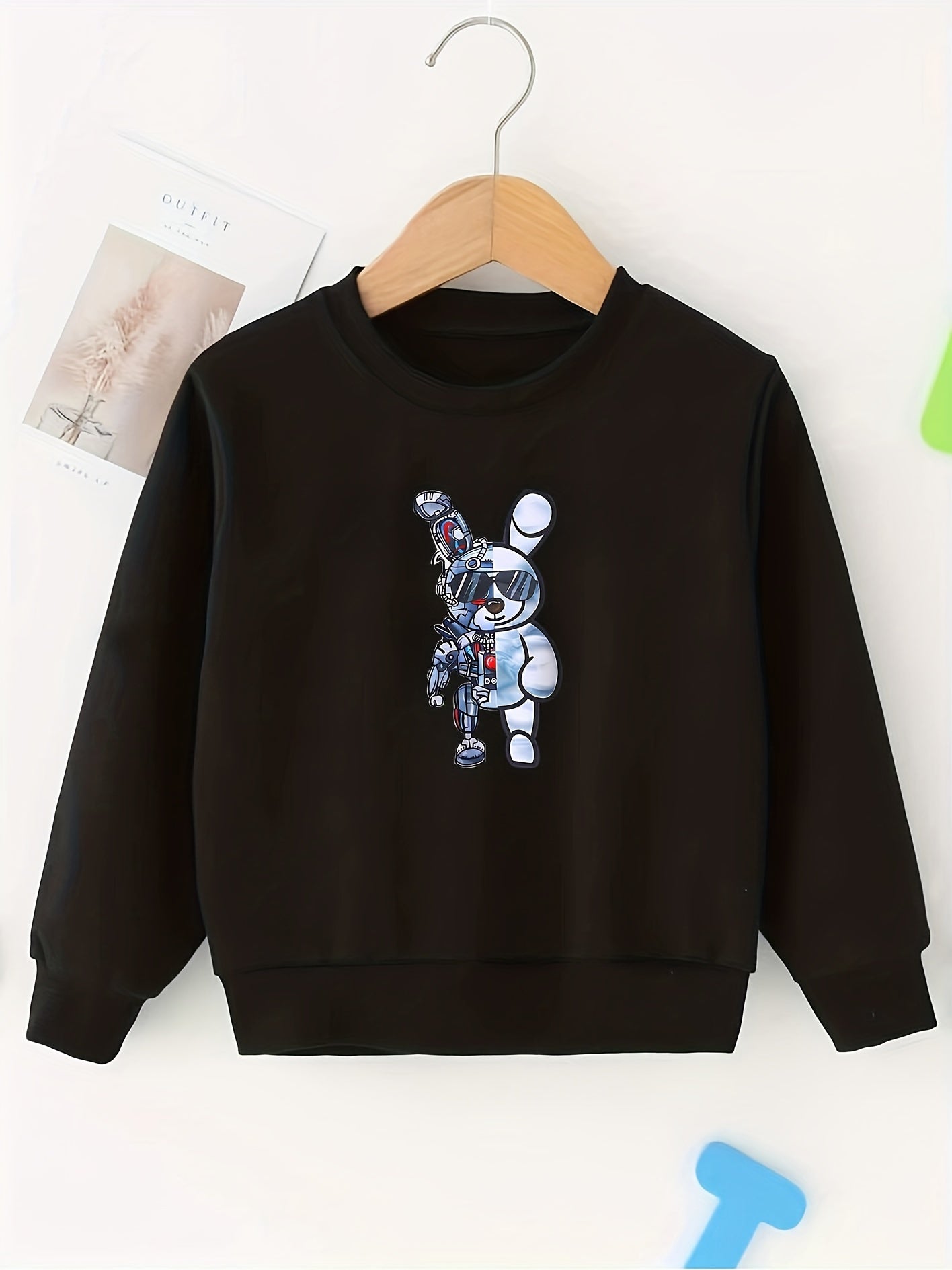 Girls Sweatshirt 'Mama's Coffee Date' Print Top Pullovers
