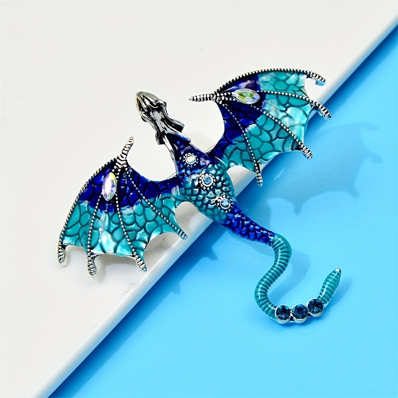 Creative Dragon Brooch Animal Corsage Pin Enamel Painting All-match Accessory