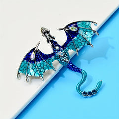 Creative Dragon Brooch Animal Corsage Pin Enamel Painting All-match Accessory