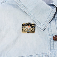 Camera Landscape Brooch Pin Nature Scene Photography Jewelry