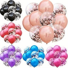 10pcs Latex Balloons & Confetti Balloons Mix for Party Decoration