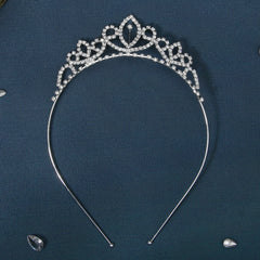 Rhinestone Crown Hairband Headband Princess Tiara Birthday Cosplay Costumes