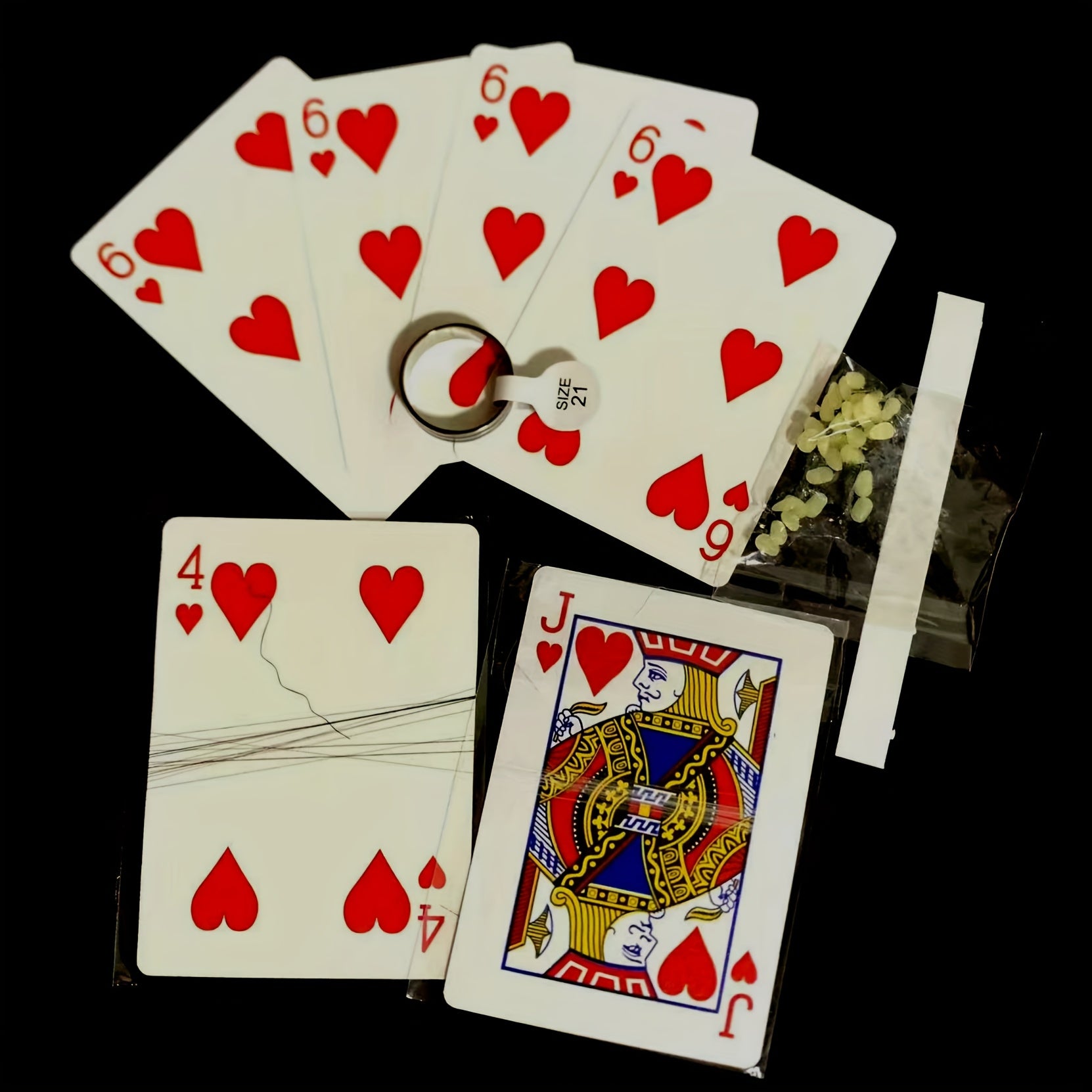 Floating Ring Invisible Thread Wax Set Magic Props
