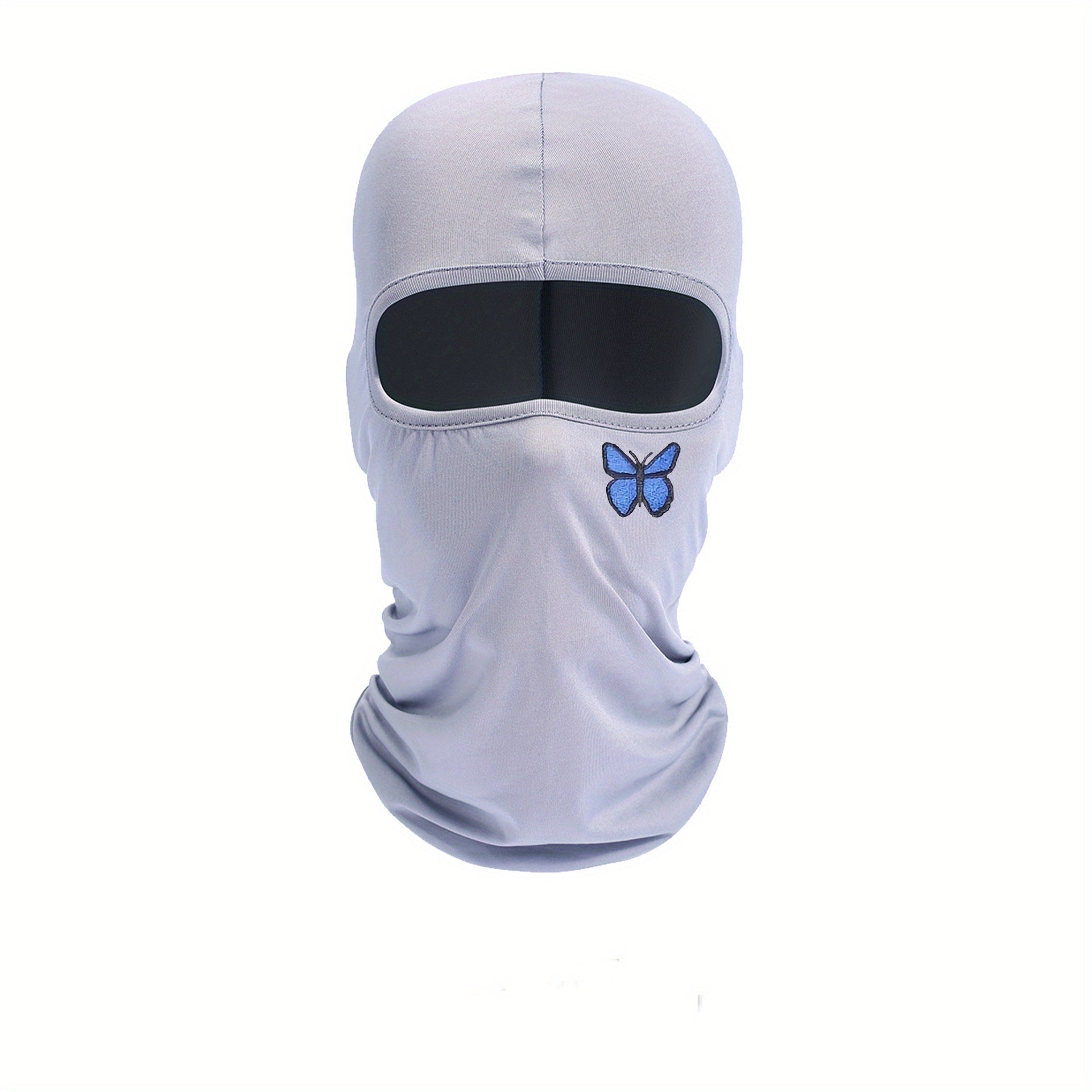 Butterfly Print Cycling Pullover Hat Ice Silk Breathable Sunscreen Mask