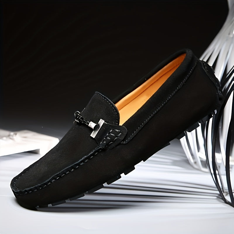 Men's Breathable Lace Loafers Slip On Casual Shoes