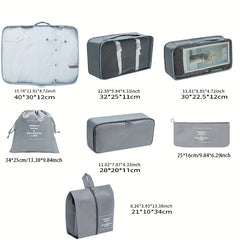 7 Pcs Travel Luggage Bags Lightweight Zipper Dustproof Organizers