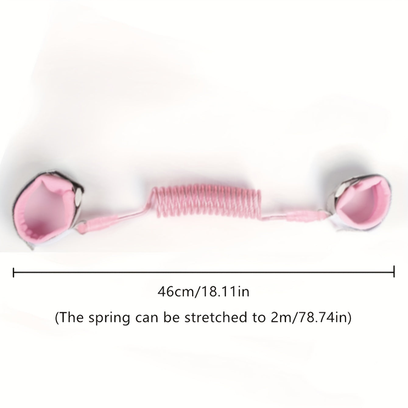 Toddler Pink Anti-lost Bracelet Spring Leash Safety Wrist Link