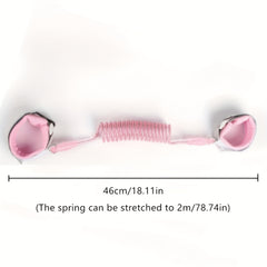 Toddler Pink Anti-lost Bracelet Spring Leash Safety Wrist Link