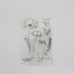 Lotus Flower DIY Decorative Cartoon Transparent Stamp