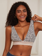 Wireless Plunge Bra Comfy & Breathable Stretch Intimates Women's Lingerie
