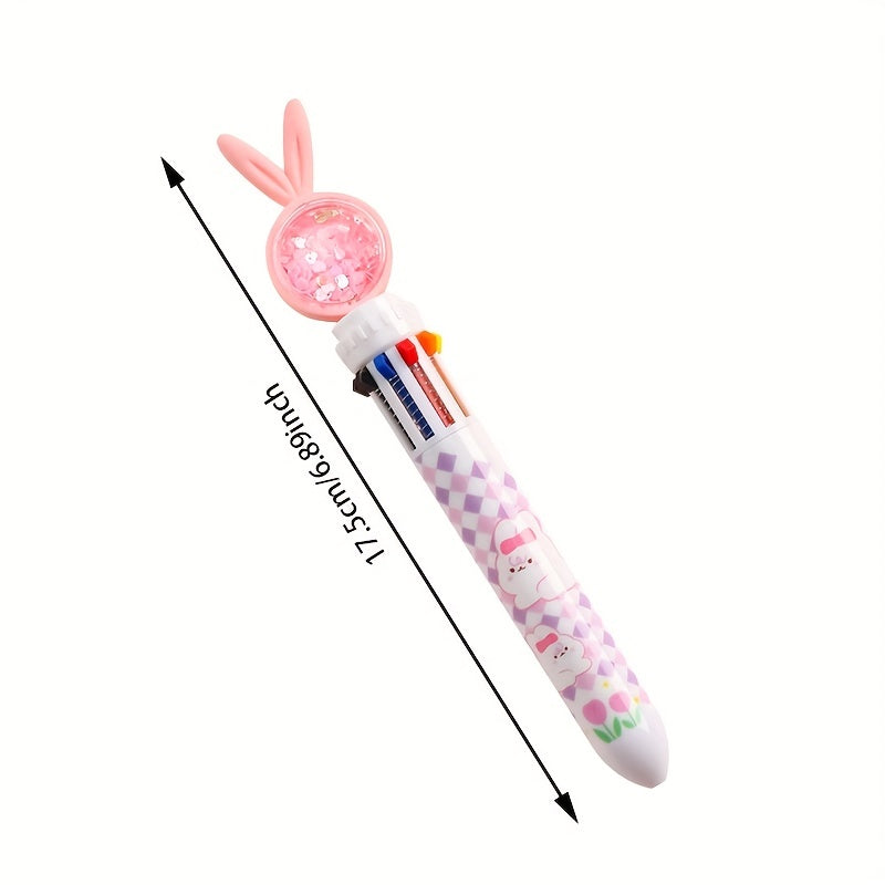Student 10 Color Ballpoint Pen Cartoon Design