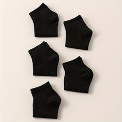 10 Pairs Solid Short Socks Women's Stockings & Hosiery