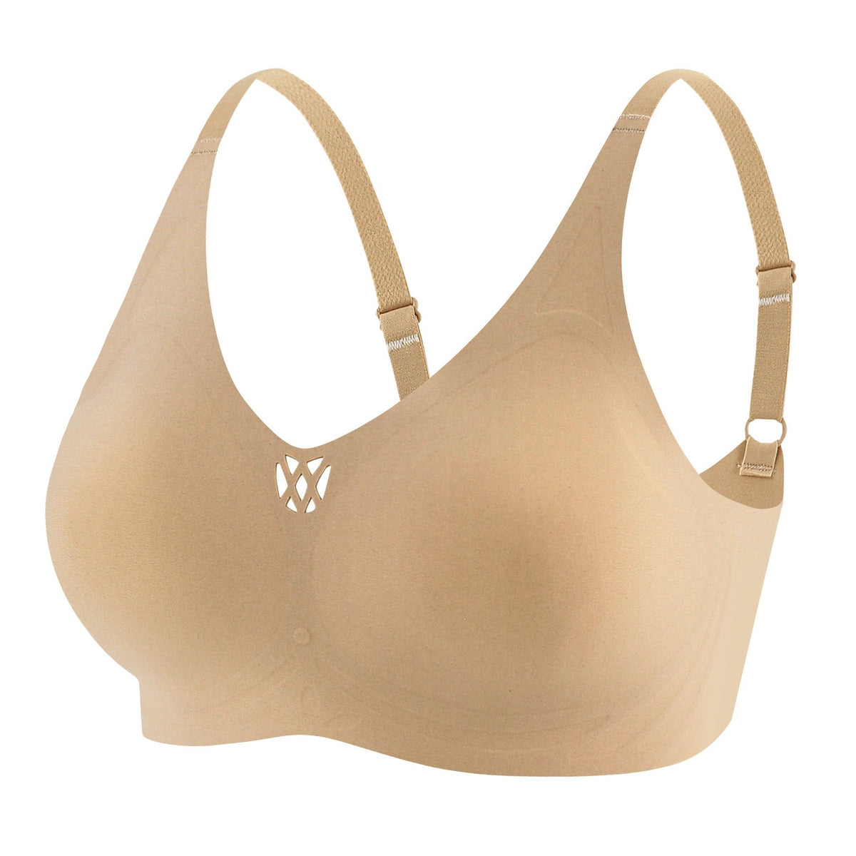 Full Coverage Wireless Bra Solid Hollow Comfortable Women's Lingerie