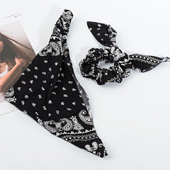 Paisley Head Scarf Bandana Head Wrap Pre-Tied Hair Cover