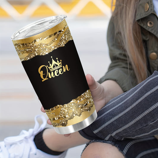 20oz Stainless Steel Insulated Tumbler with Lid - Reusable Hand Wash