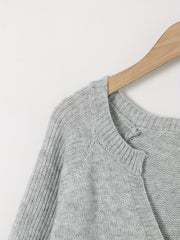  Casual Sweater Women's Plus Solid Bell Sleeve Jumper