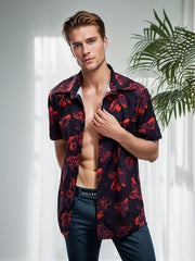 Men's Casual Hawaiian Shirt Short Sleeve Regular Fit Beach Vacation Top