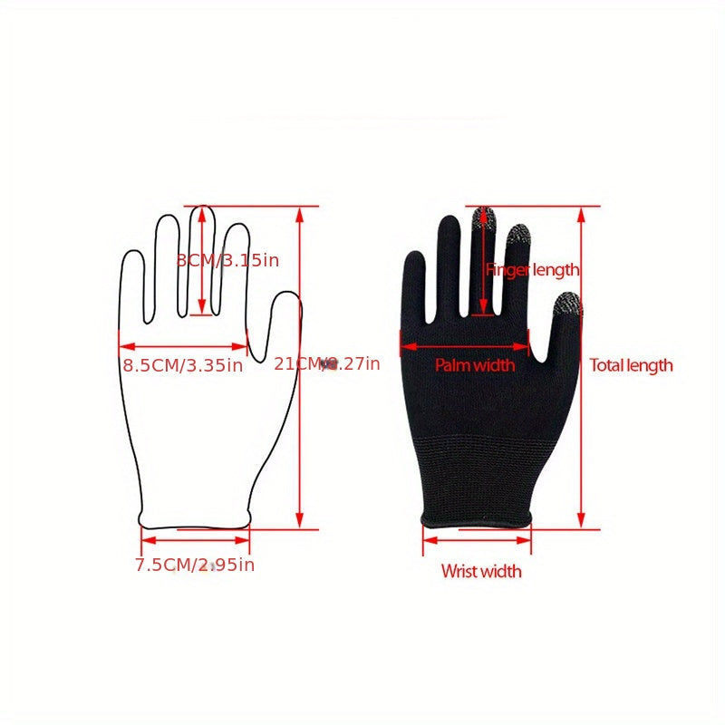 2pcs Sweat Anti-scratch Game Finger Sleeve Gloves