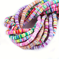 7mm Soft Ceramic Beads for Bracelets Necklaces Mixed Women's Accessories