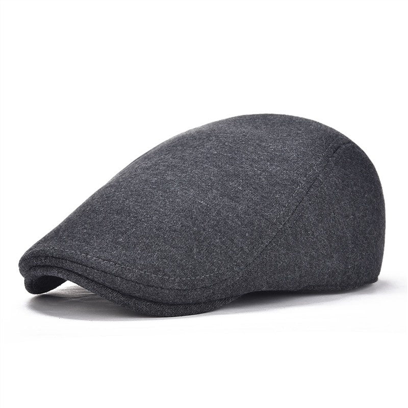 Men's Cotton Peaked Cap Solid Color