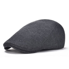 Men's Cotton Peaked Cap Solid Color