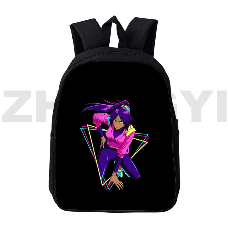 12/16 Inch Bleach 3D Print Backpack Kurosaki Ichigo Canvas School Bags