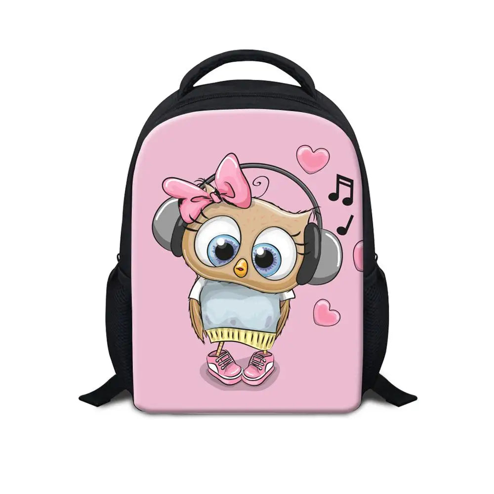 12 inch Kids Music Cartoon Backpack for Boys and Girls