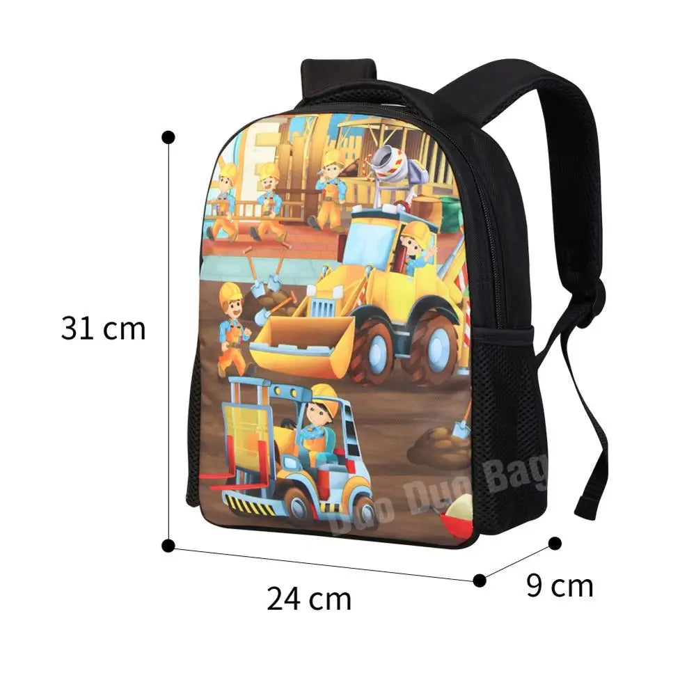 12 inch Kids Music Cartoon Backpack for Boys and Girls