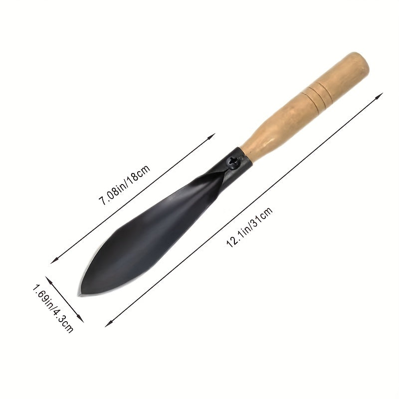 Heavy Duty Garden Hand Shovel Manganese Steel with Wooden Handle