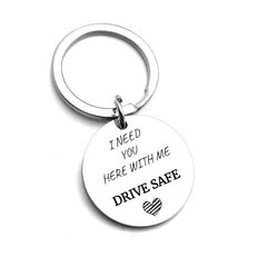 1pc 18inch DRIVE SAFE Keychain Gift From Mom Dad To Son Daughter Friends