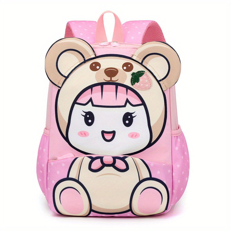 Cartoon Backpack Lightweight Schoolbag For Boys Girls Aged 3-6