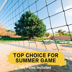 Sports Replacement Volleyball Net Weather Resistant High Strength Cable 9.5m