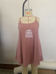  Softs Spaghetti Strap Ribbed Square Neck Slip Dress