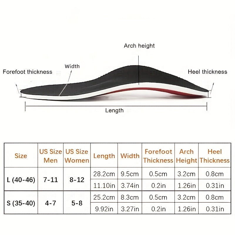 Orthopedic Arch Support Insole Gel Pad Flat Foot Women Men