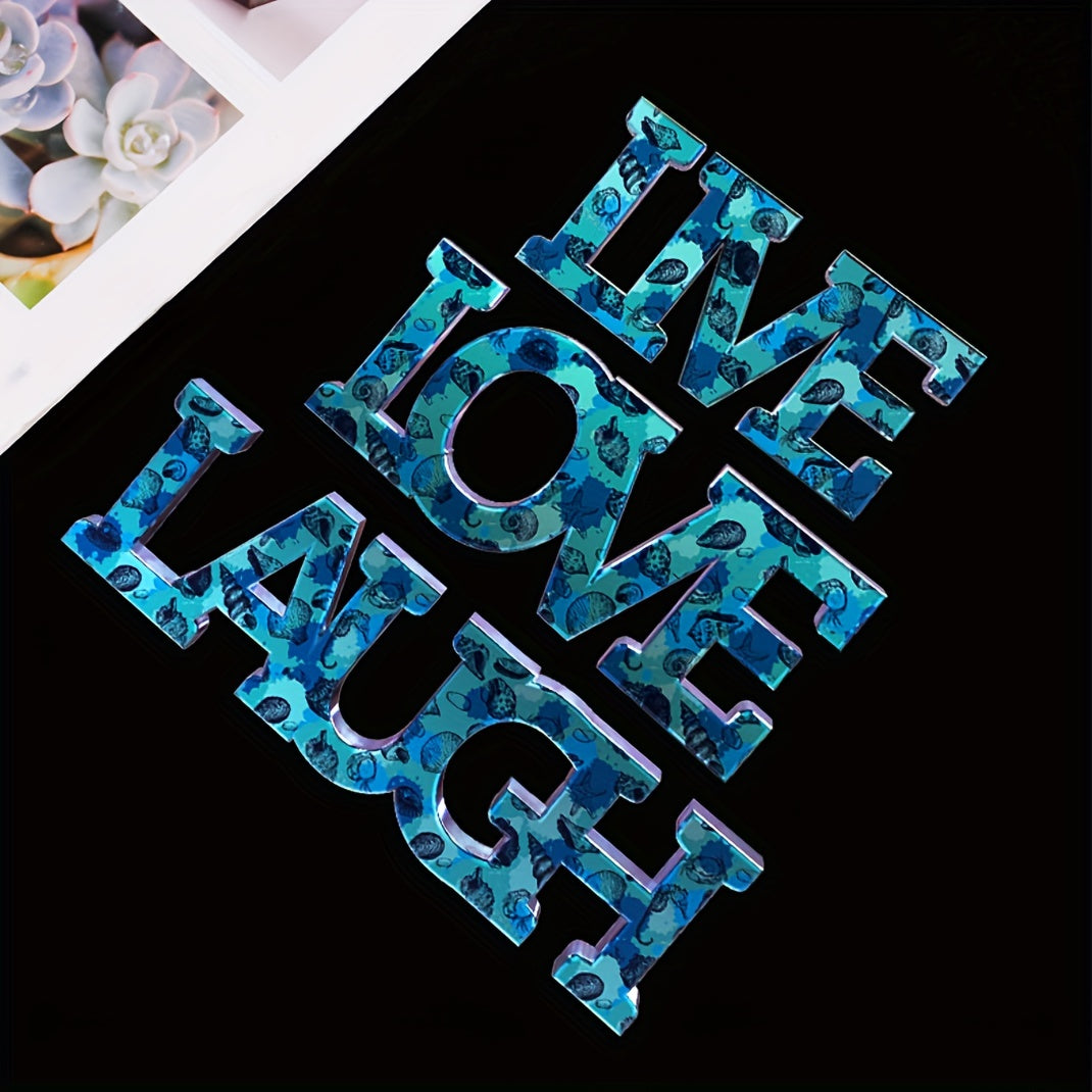 Love Silicone Resin Mold Live Love Laugh Epoxy Casting DIY Sign Craft Supplies