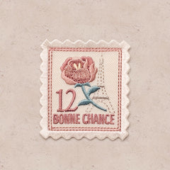 3pcs Retro Stamp Embroidery Self-adhesive Patch Clothing DIY Sticker