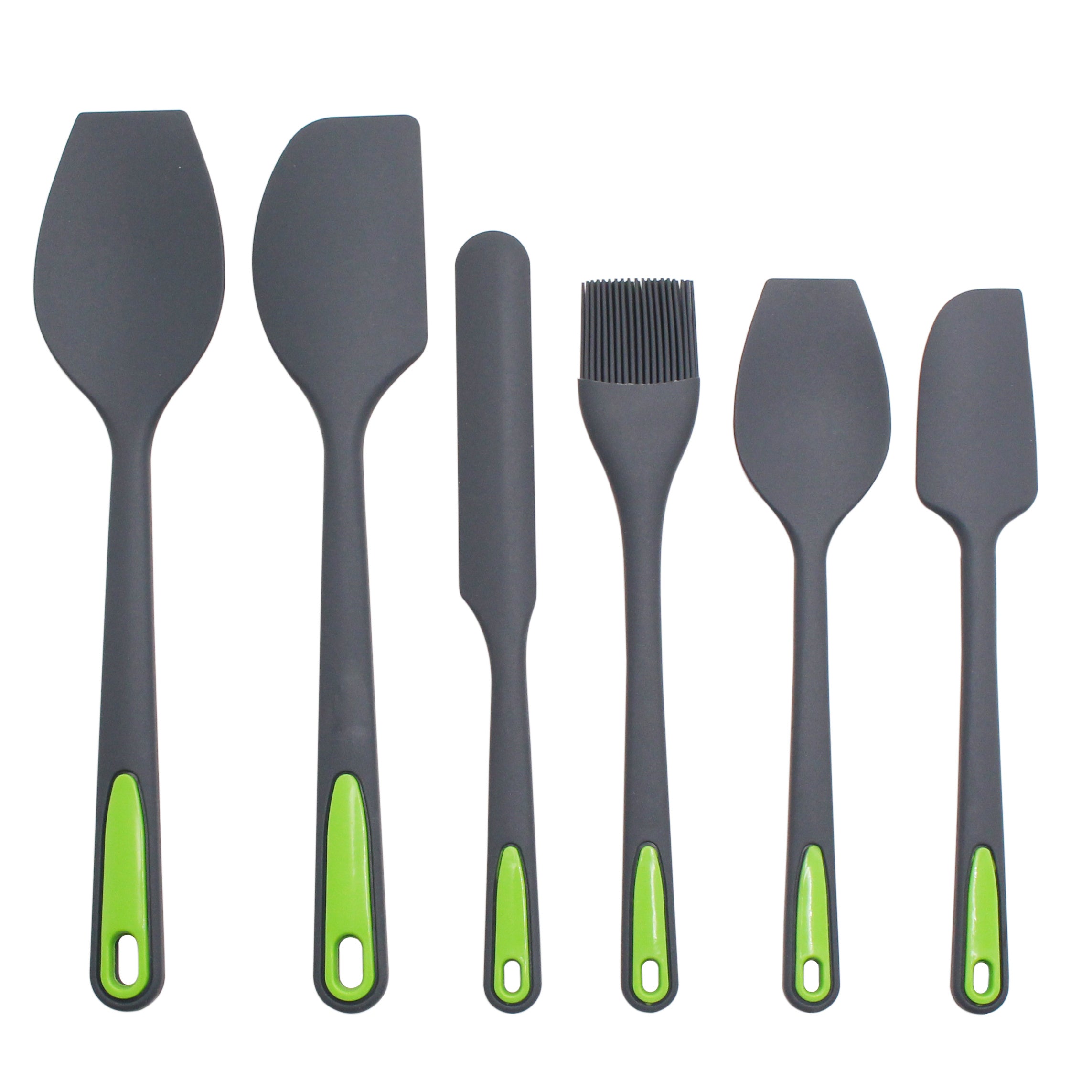 6pcs Silicone Spatula Set, Heat-Resistant Turner Spatulas, Nonstick Baking