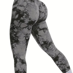 Tie Dye High Waist Yoga Leggings for Women