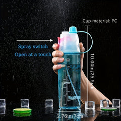 600ml Portable Spray Water Cup for Outdoor Sports