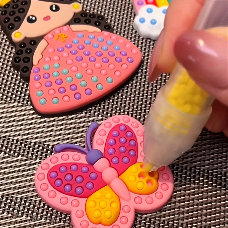 Diamond Painting Ornaments Dot Bead Pen Toy Dot Drill Pen with Beads