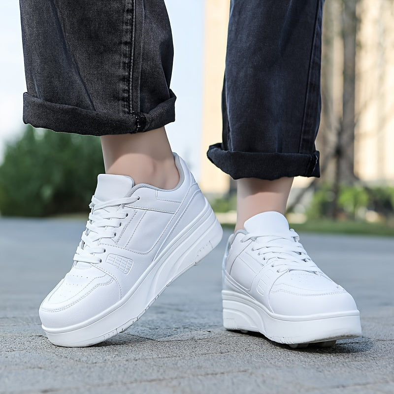Chunky Skate Shoes Removable Retractable Wear Resistant Breathable