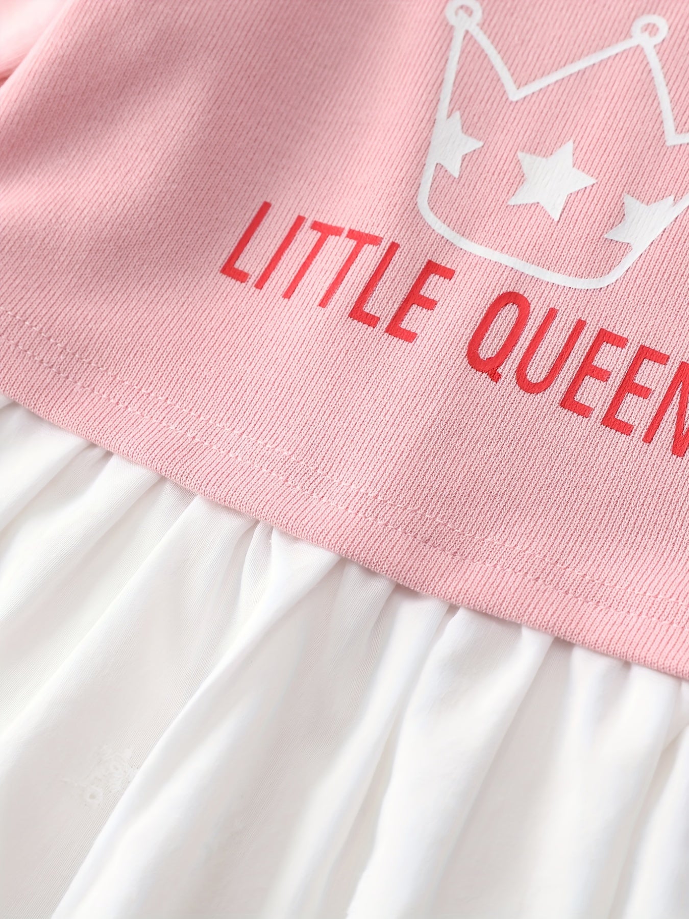 Baby Girls Long Sleeve Splicing Skirt Swing Dress